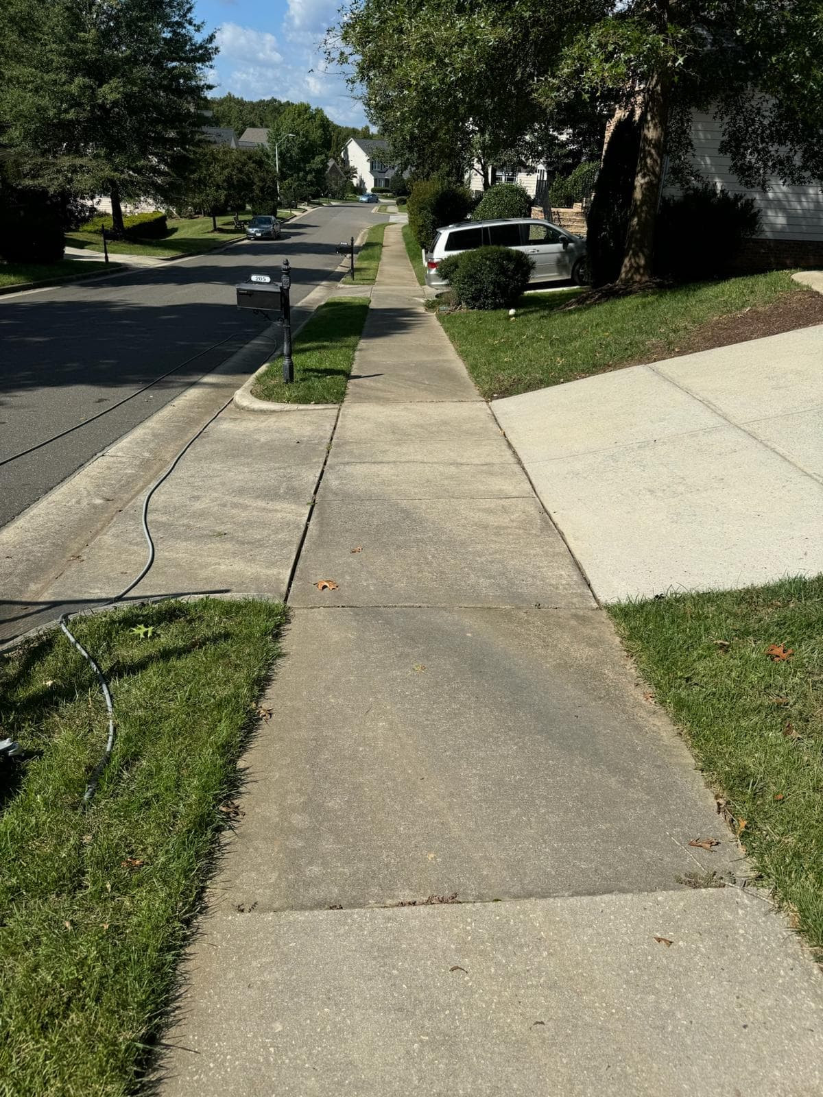 Driveway before Pressure Washing