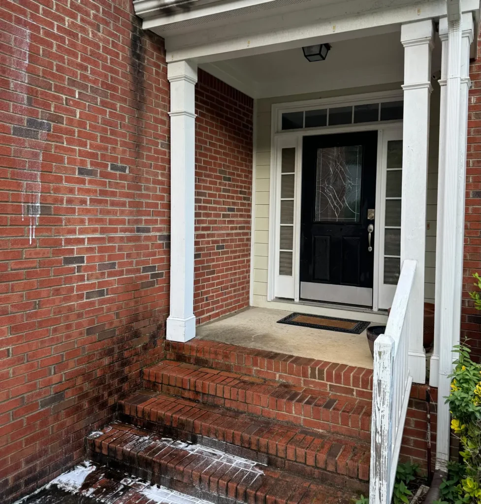House stairs before being cleaned